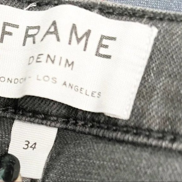 Frame L’Homme Fade to Gray Skinny Jeans 34/34